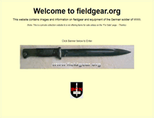 Tablet Screenshot of fieldgear.org